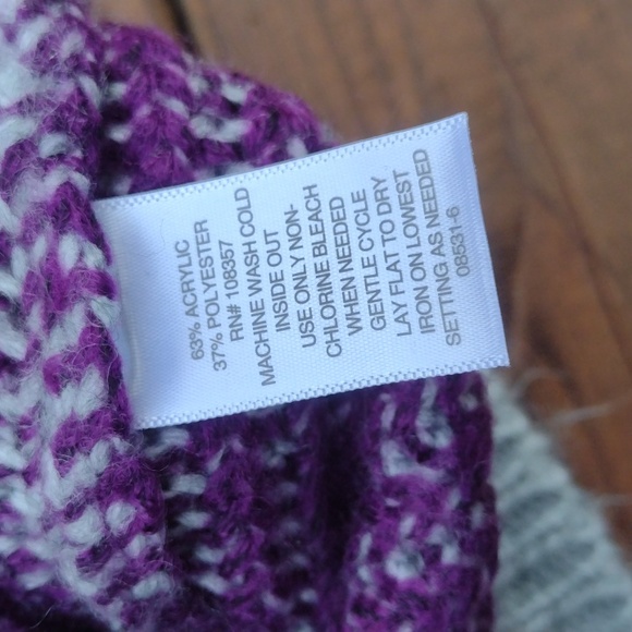 Liz Claiborne Chunky Knit Striped Sweater Size Large - Picture 7 of 11